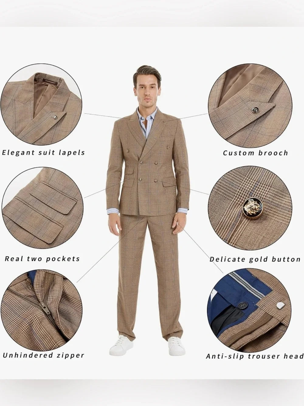 Cenne des graoom Men’s slim fit suit